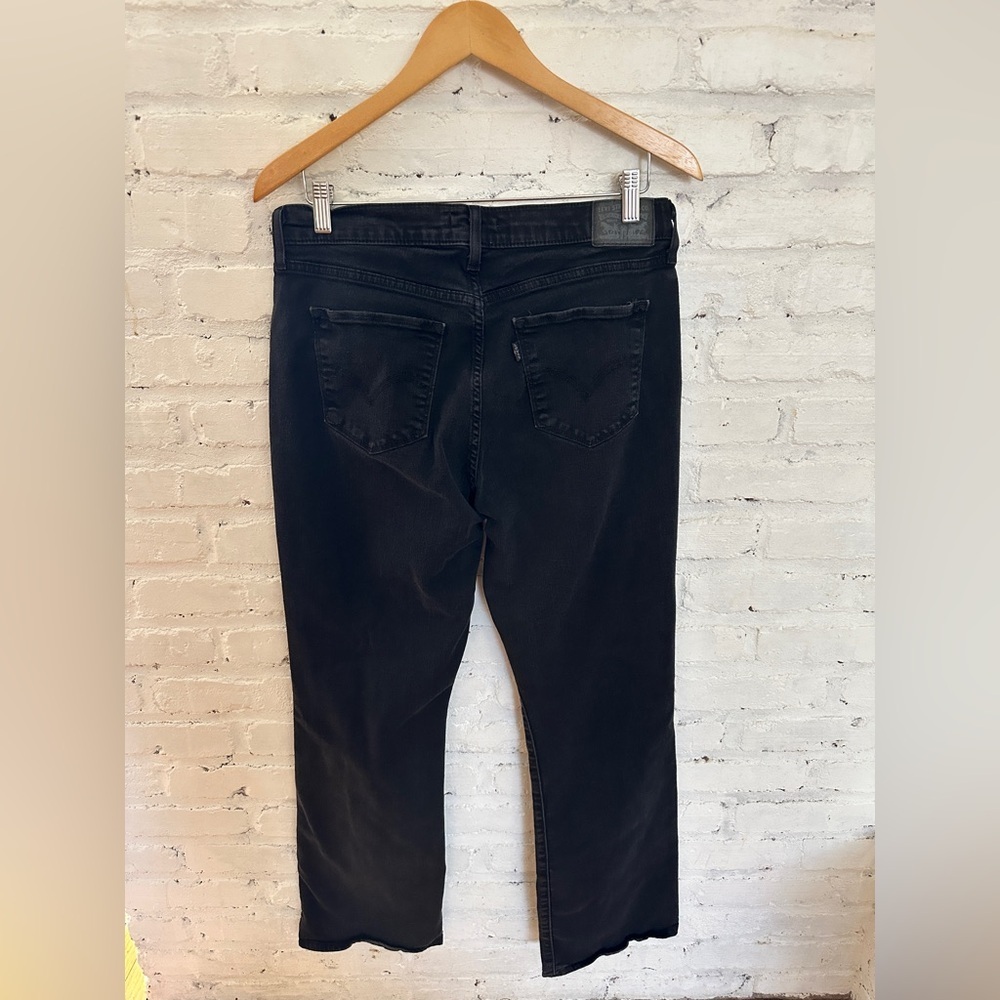 Levi’s Women’s Black Stretch Bootcut Jeans Size 12 - Picture 3 of 5
